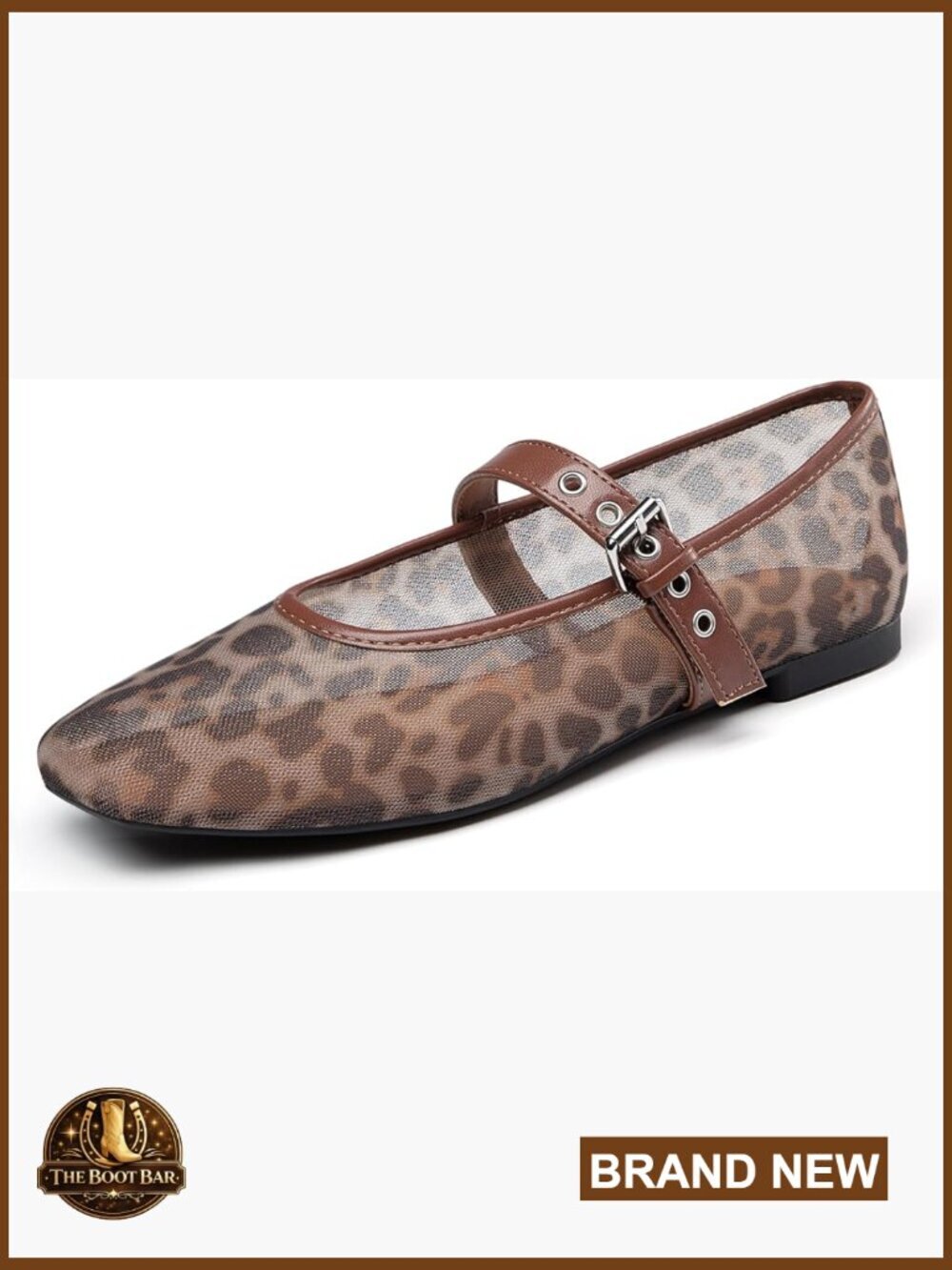 Mesh Ballet Flats Square Toe Mary Jane Comfortable Casual Shoes